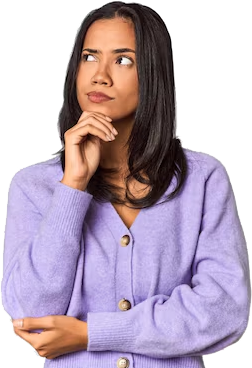 FAQ - Woman looking curious