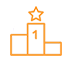 podium orange