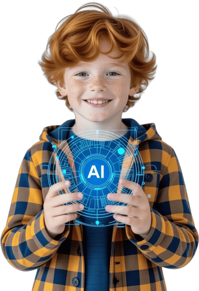 red-headed-child-holding-ai