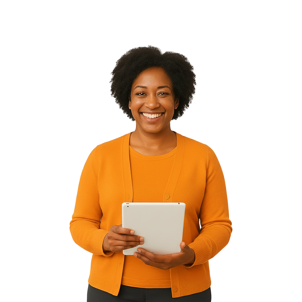 teacher-in-orange-with-tablet-img